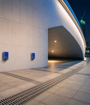 ET|Wall Wallboxen an der Fassade eines modernen Gebäudes